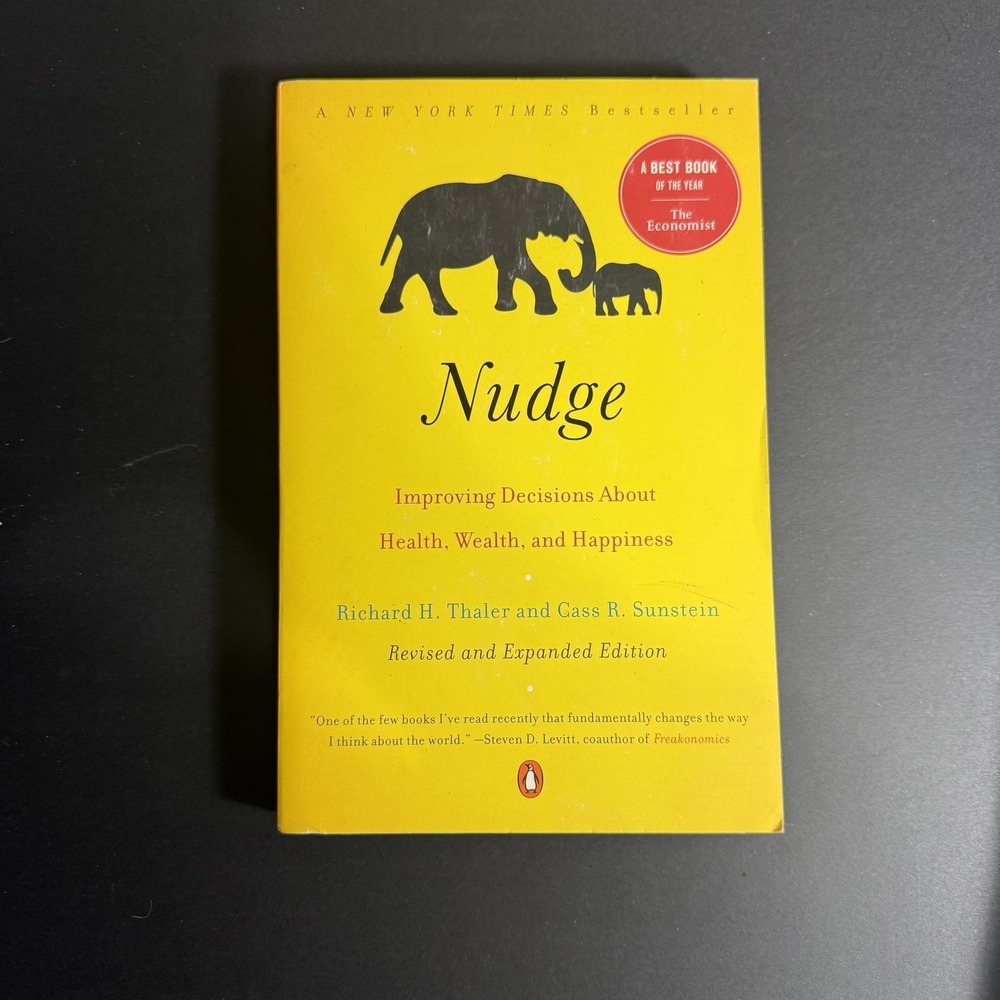 Nudge Richard H. Thaler Cass R. Sunstein Yellow Paperback Economics Canada